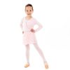 Kids Flo Dance Tees & Tops | Flo Dance Girls Satin Tie Crossover Pink