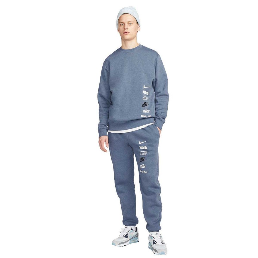 Men Nike Track Pants | Nike Mens Club Fleece Jogger Pants Blue