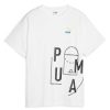 Kids PUMA Activewear | Puma Youth Classics Ftr Baller Logo Tee White