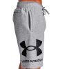 Men Under Armour Shorts | Under Armour Mens Rival Fleece Big Logo Shorts Grey