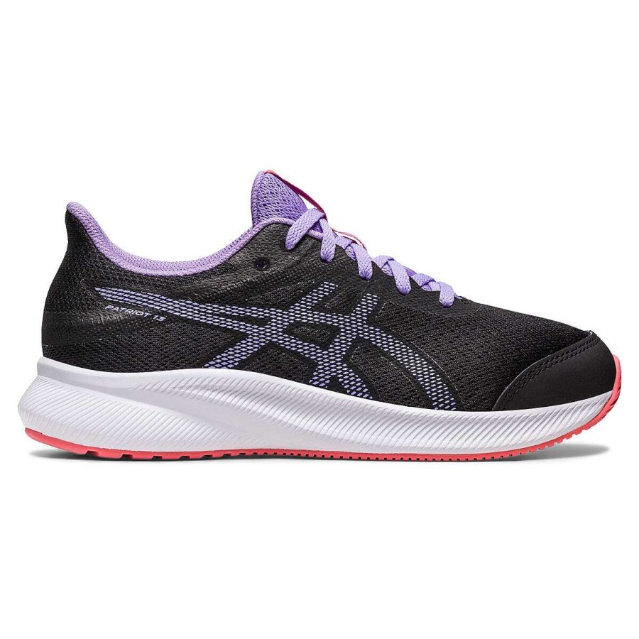 Kids Asics Running | Asics Patriot 13 Gs Kids Running Shoes Black/Purple