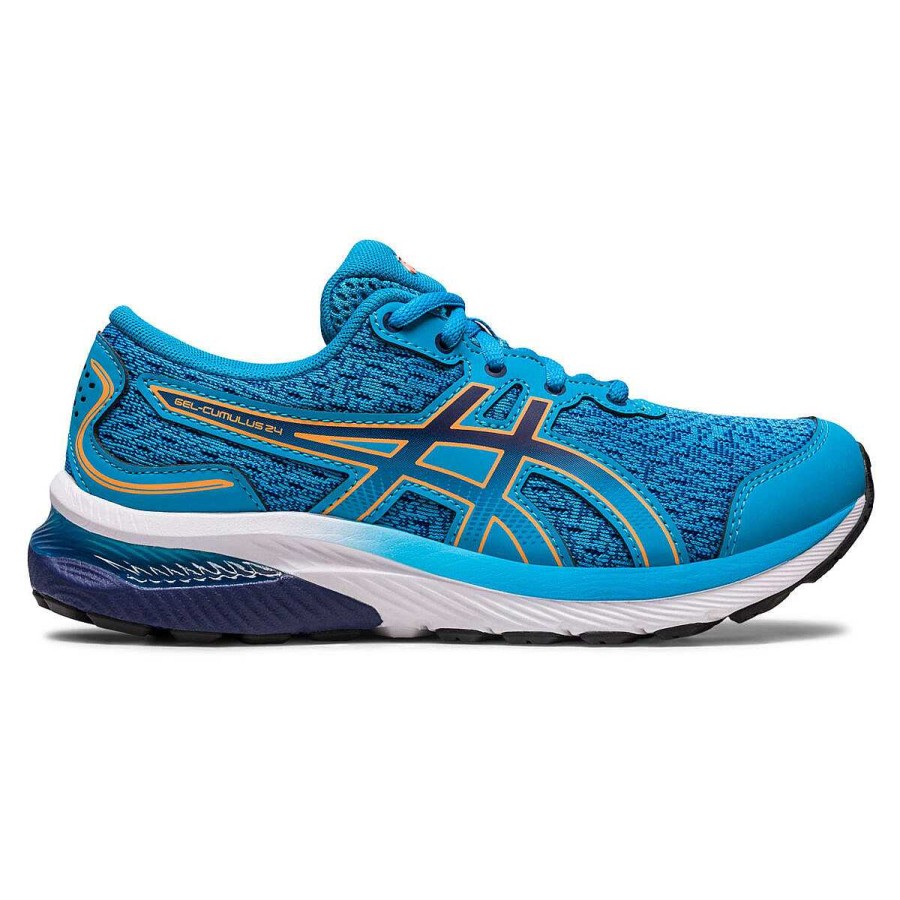 Kids Asics Running | Asics Gel Cumulus 24 Gs Kids Running Shoes Blue/White