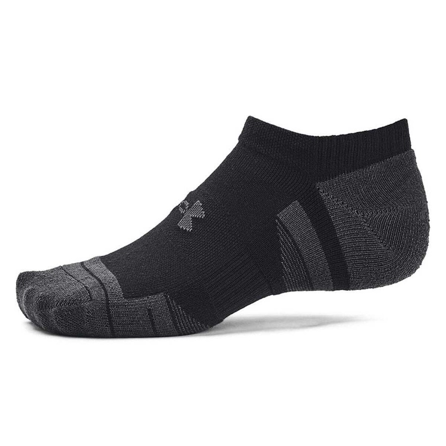 Men Under Armour Socks | Under Armour Performance Tech No-Show Socks 3-Pack Black