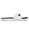 Kids Nike Girls Shoes | Nike Kids Kawa Slides White/Black