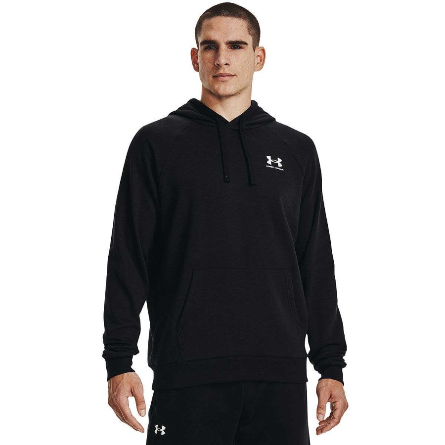 Men Under Armour Jackets | Under Armour Mens Ua Rival Fleece Hoodie Black