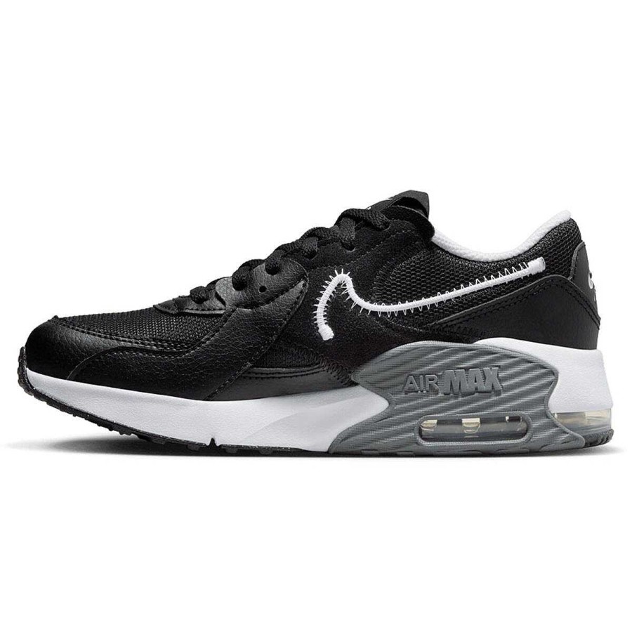 Kids Nike Girls Shoes | Nike Air Max Excee Gs Kids Casual Shoes Black/White