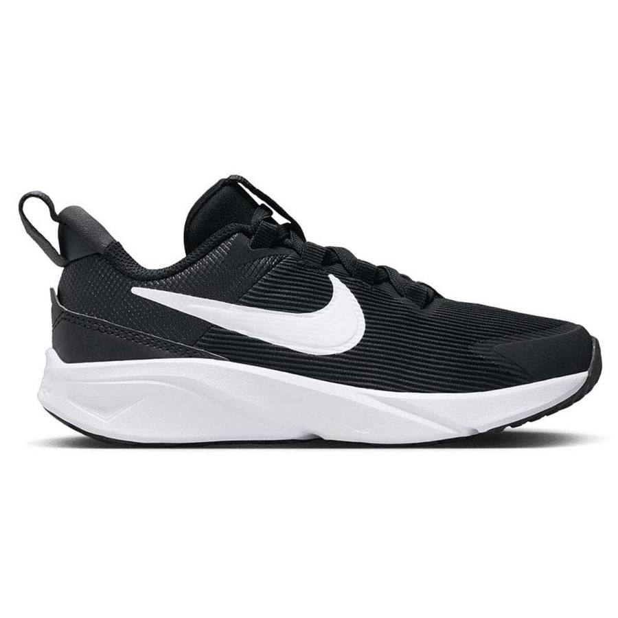 Kids Nike School Shoes | Nike Star Runner 4 Next Nature Ps Kids Running Shoes Black/White