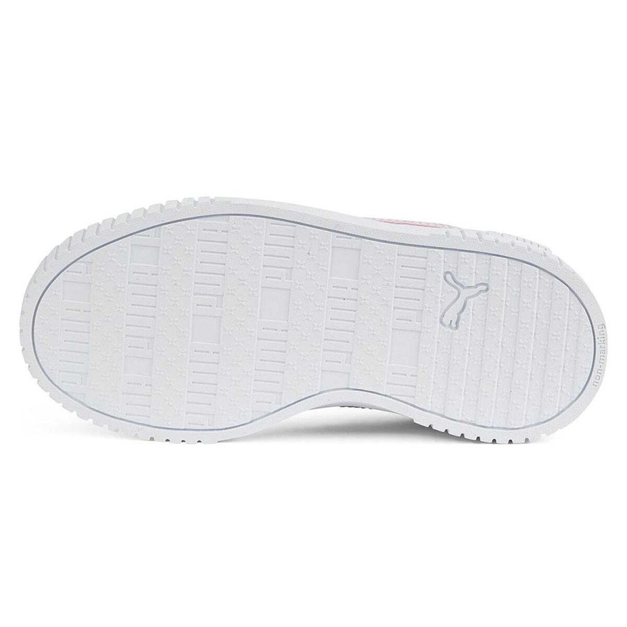 Kids PUMA Girls Shoes | Puma Carina 2.0 Holo Ps Kids Casual Shoes White/Silver