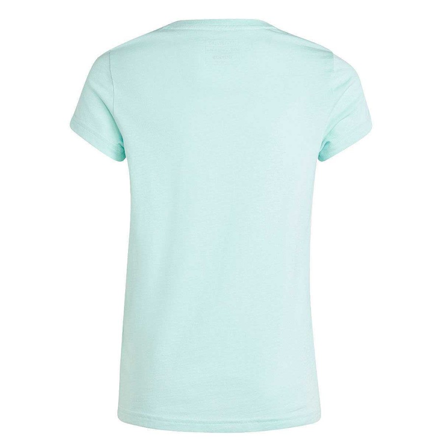 Kids adidas Tees & Tops | Adidas Girls Essentials Big Logo Tee Aqua