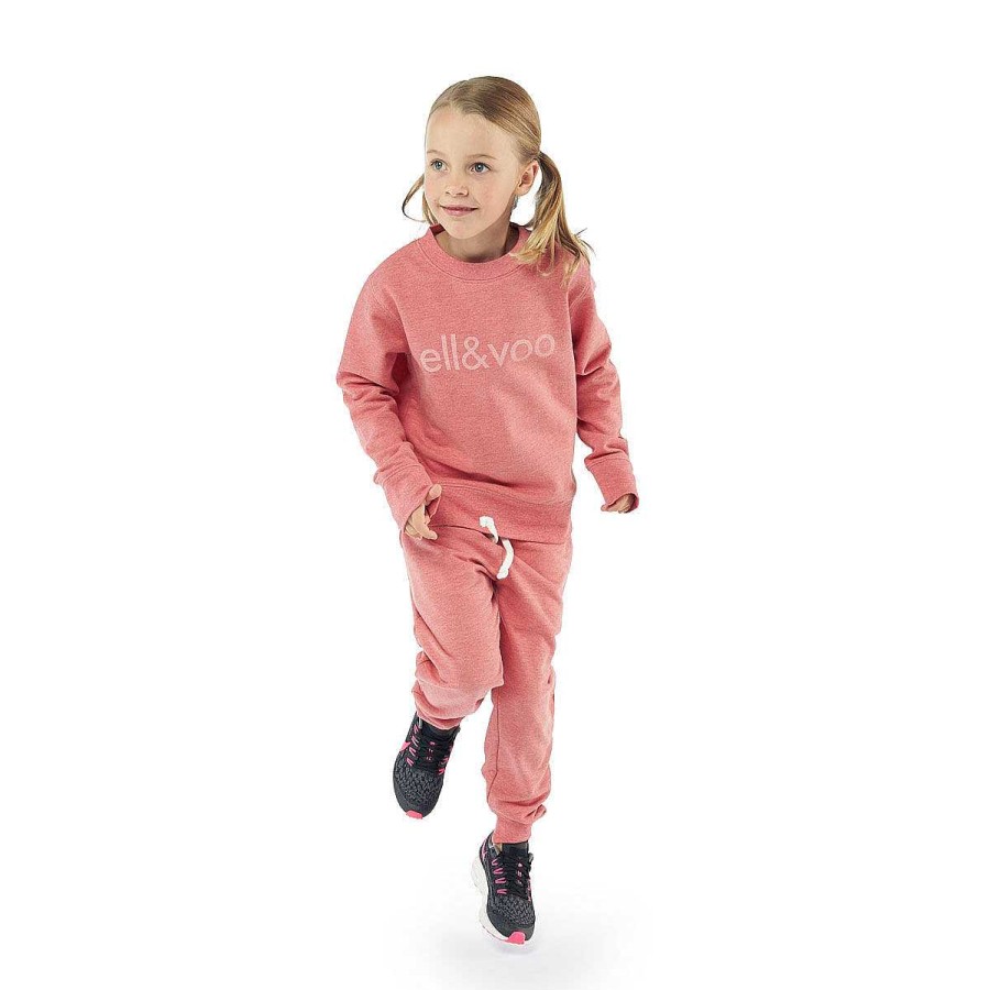 Kids ELL&VOO Hoodies & Sweatshirts | Ell & Voo Junior Girls Gym Class Crew 4 Pink