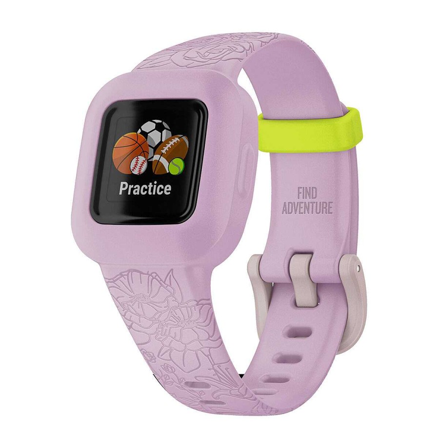 Men Garmin Watches And Trackers | Garmin Vivofit Jr3 Activity Tracker - Lilac Floral