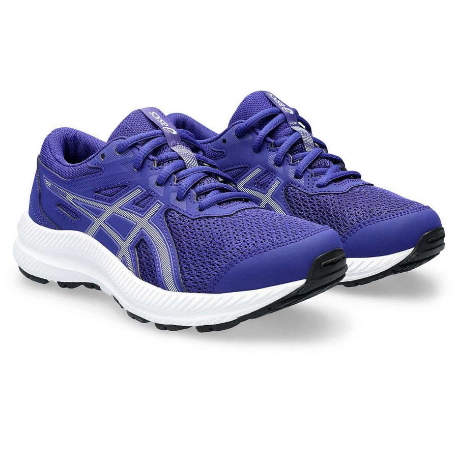 Kids Asics Running | Asics Contend 8 Gs Kids Running Shoes Purple/Aqua