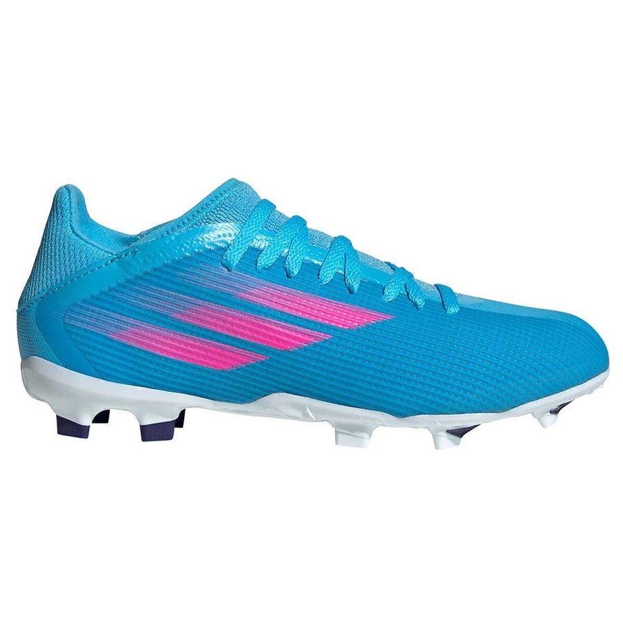 Kids adidas Football Boots | Adidas X Speedflow .3 Kids Football Boots Blue/Pink