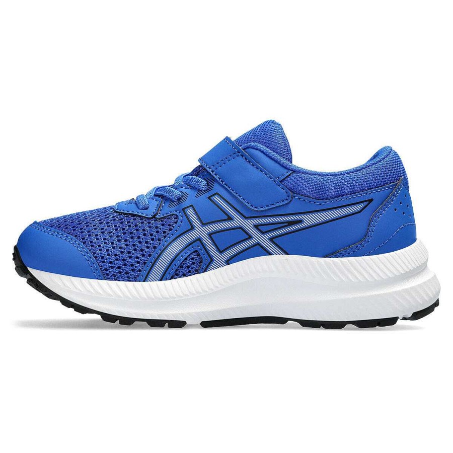 Kids Asics Training | Asics Contend 8 Ps Kids Running Shoes Blue/Silver