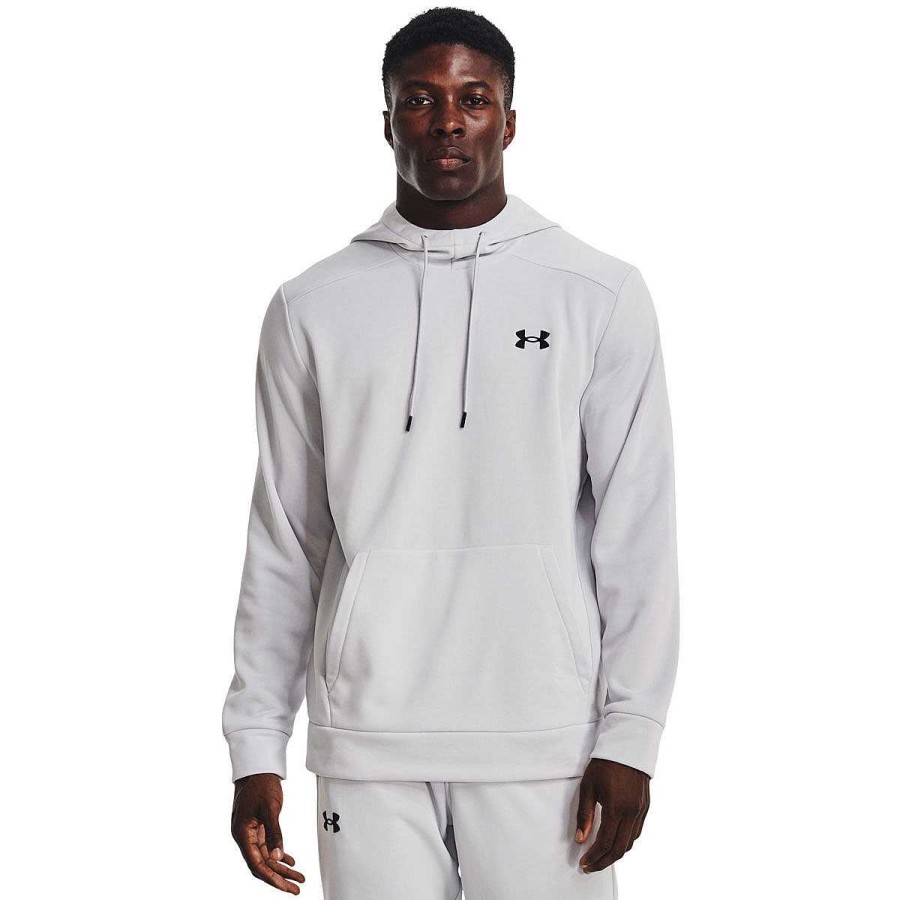 Men Under Armour Hoodies & Sweatshirts | Under Armour Mens Ua Armour Fleece Pullover Hoodie Grey