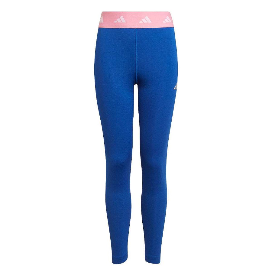 Kids adidas Tights | Adidas Girls Aeroready Techfit 7/8 Tights Blue