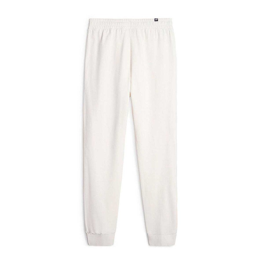 Men PUMA Track Pants | Puma Mens Better Essentials Fleece Sweatpants White