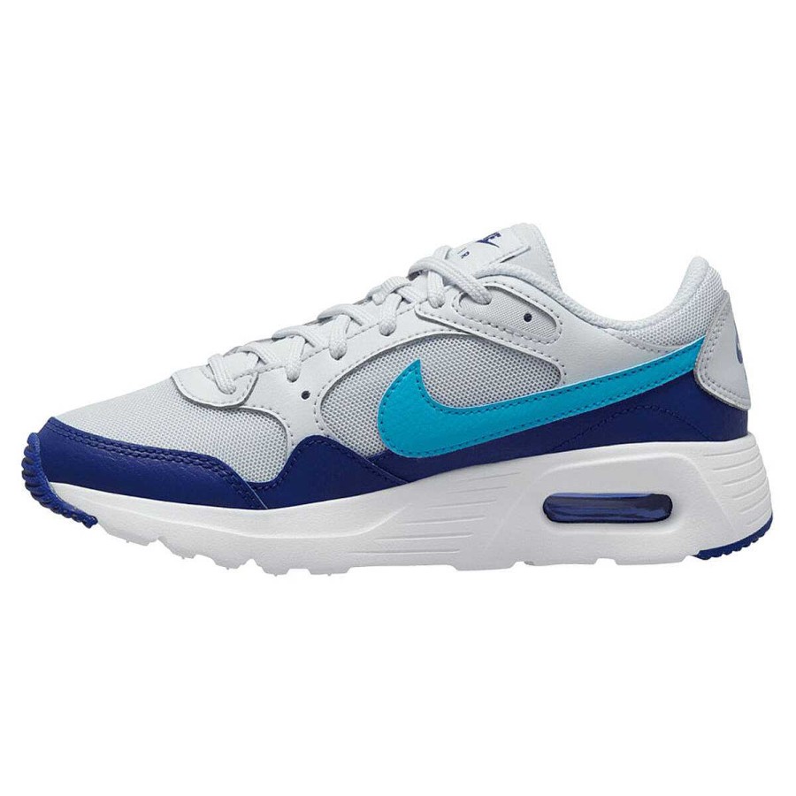 Kids Nike Casual | Nike Air Max Sc Gs Kids Casual Shoes White/Blue