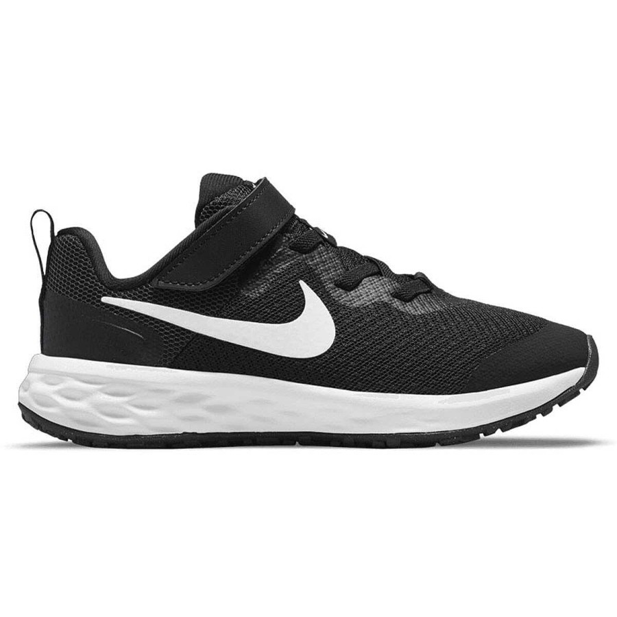 Kids Nike School Shoes | Nike Revolution 6 Next Nature Ps Kids Running Shoes Black/White