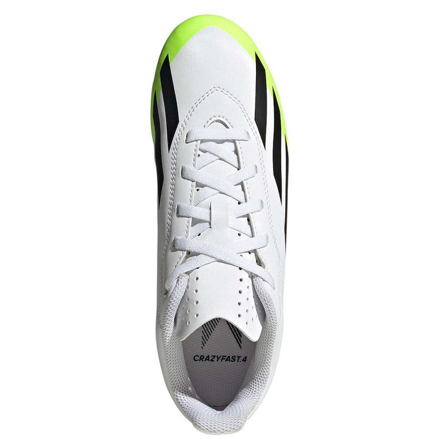 Kids adidas Football Boots | Adidas X Crazyfast .4 Kids Football Boots White/Black