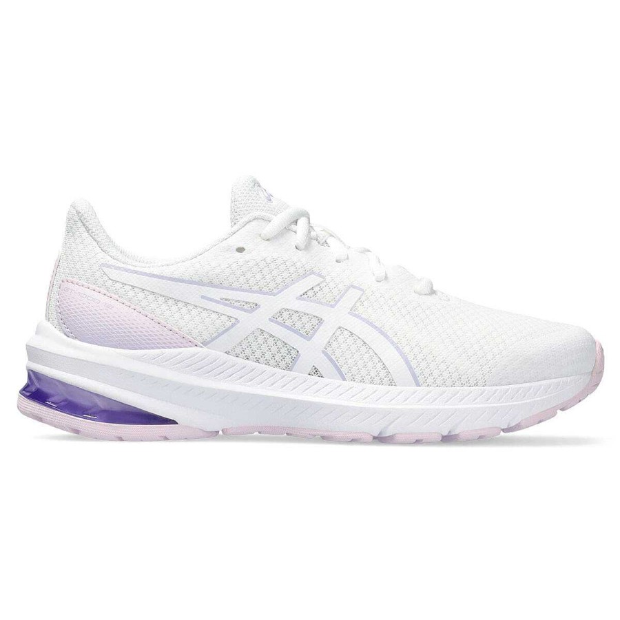 Kids Asics Training | Asics Gt 1000 12 Gs Kids Running Shoes White/Purple