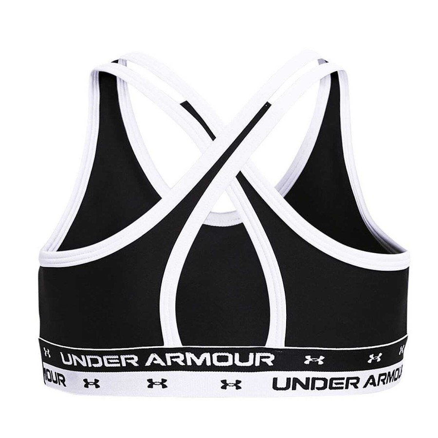 Kids Under Armour Bras & Crops | Under Armour Girls Heatgear Crossback Sports Bra Black