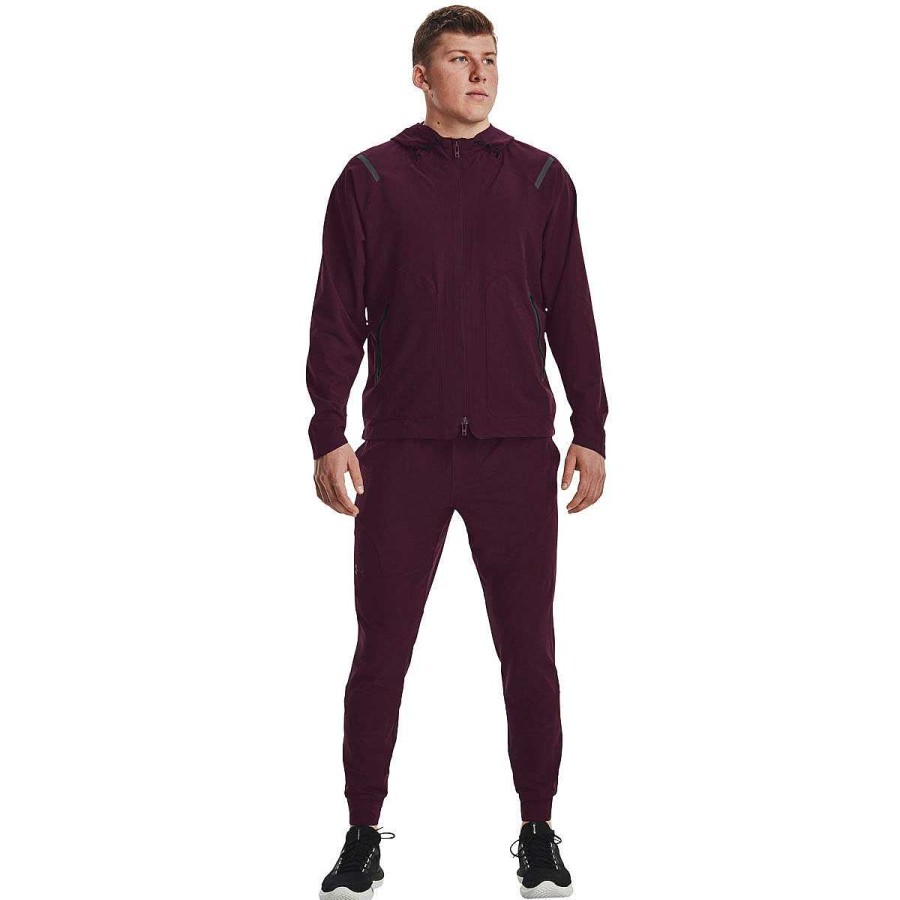 Men Under Armour Hoodies & Sweatshirts | Under Armour Mens Ua Unstoppable Jacket Maroon