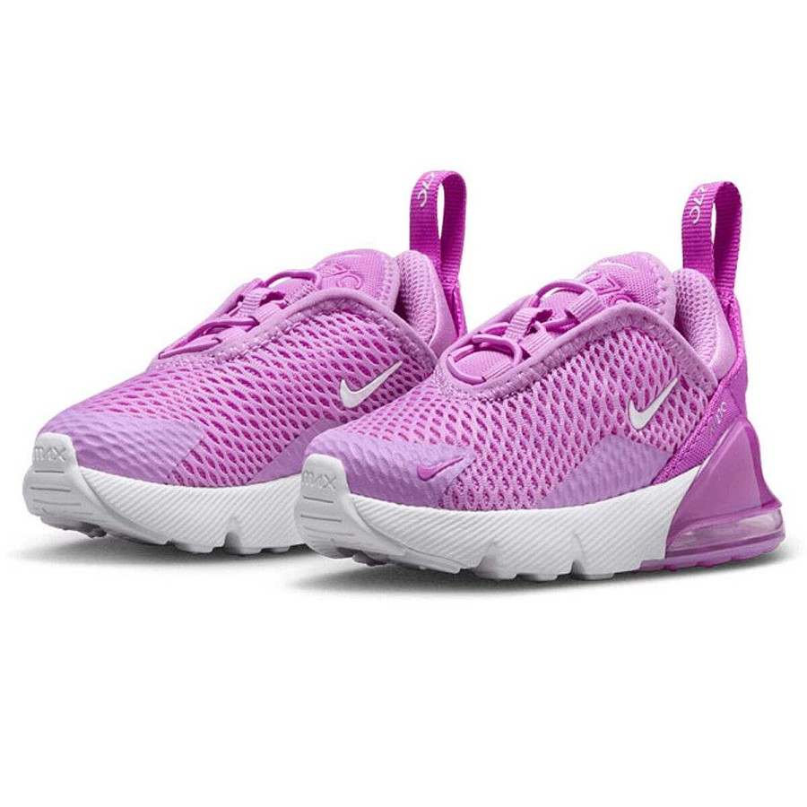 Kids Nike Toddlers Shoes | Nike Air Max 270 Toddlers Shoes Purple/White