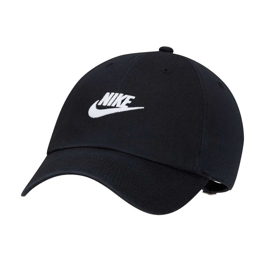 Men Nike Caps | Nike Club Futura Wash Cap L/Xl Black/White