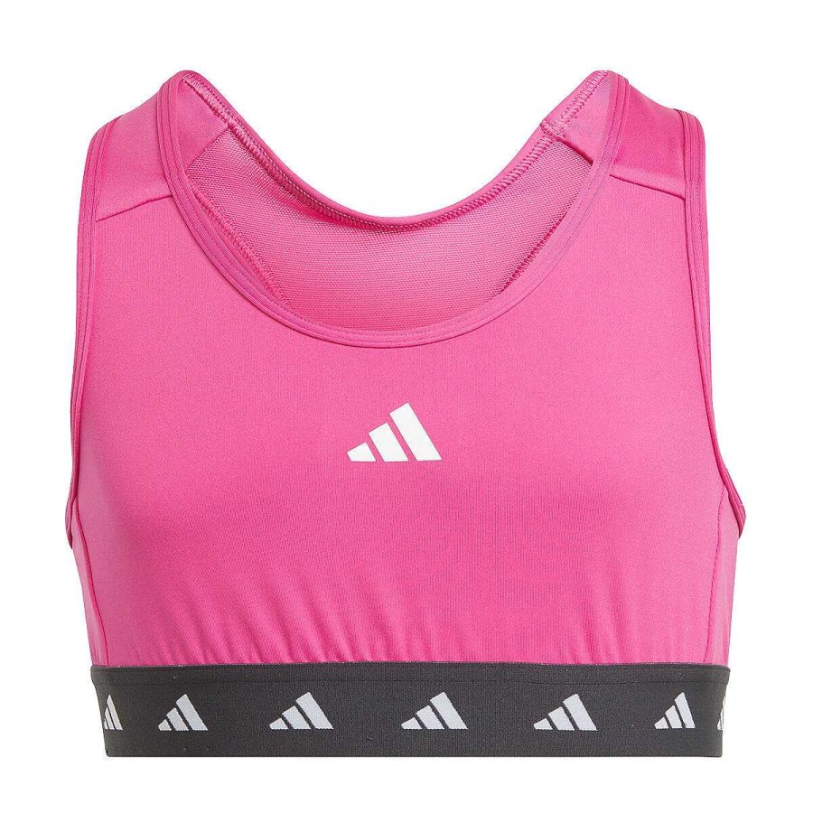 Kids adidas Bras & Crops | Adidas Girls Techfit Power Sports Bra Pink