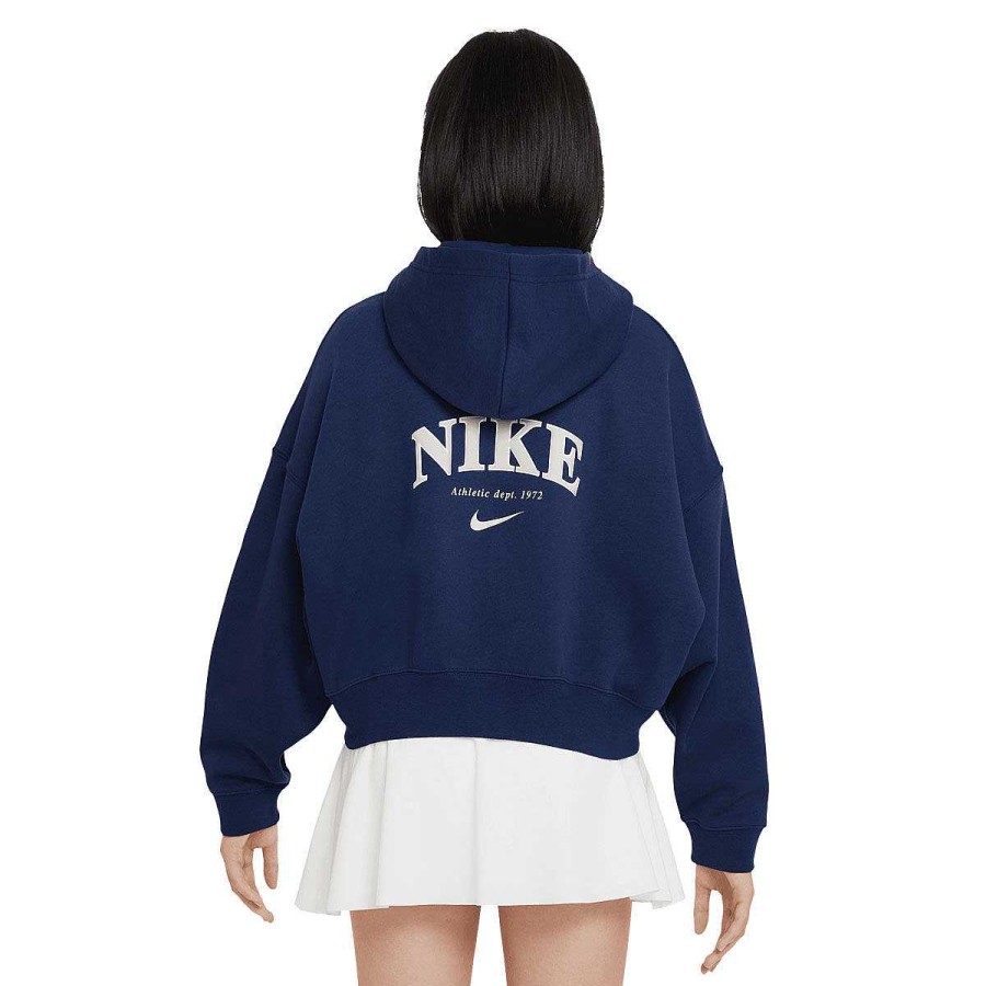 Kids Nike Hoodies & Sweatshirts | Nike Girls Sportswear Trend Fleece Full Zip Hoodie Xs Blue