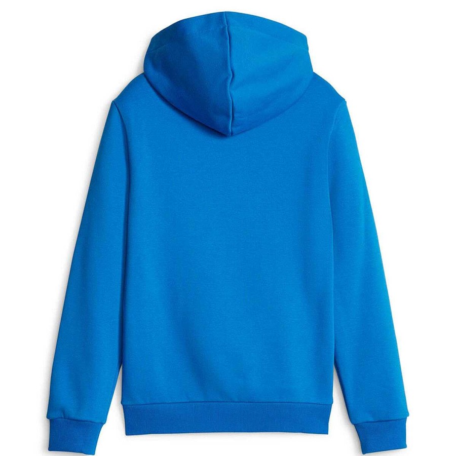 Kids PUMA Hoodies & Sweatshirts | Puma Kids Essential Plus 2 Colour Big Logo Hoodie Blue