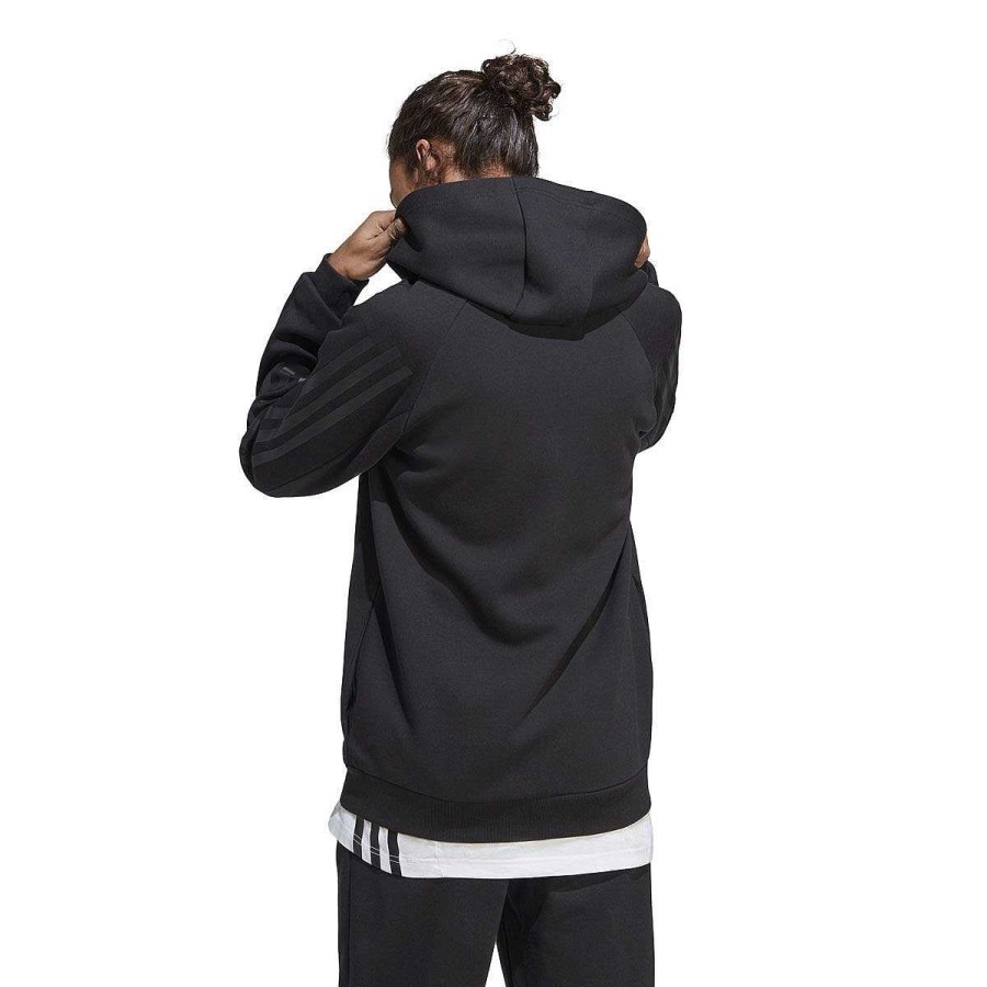 Men adidas Hoodies & Sweatshirts | Adidas Mens Future Icons 3-Stripes Full-Zip Hoodie Black