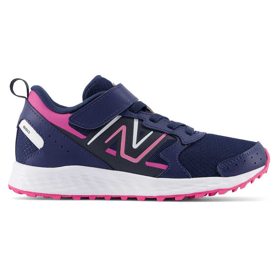 Kids New Balance Training | New Balance Fresh Foam 650 V1 Ps Kids Running Shoes Navy/Pink