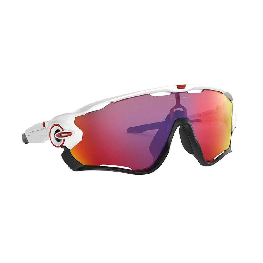 Men Oakley Sunglasses | Oakley Jawbreaker Sunglasses - Polished White With Prizm Road