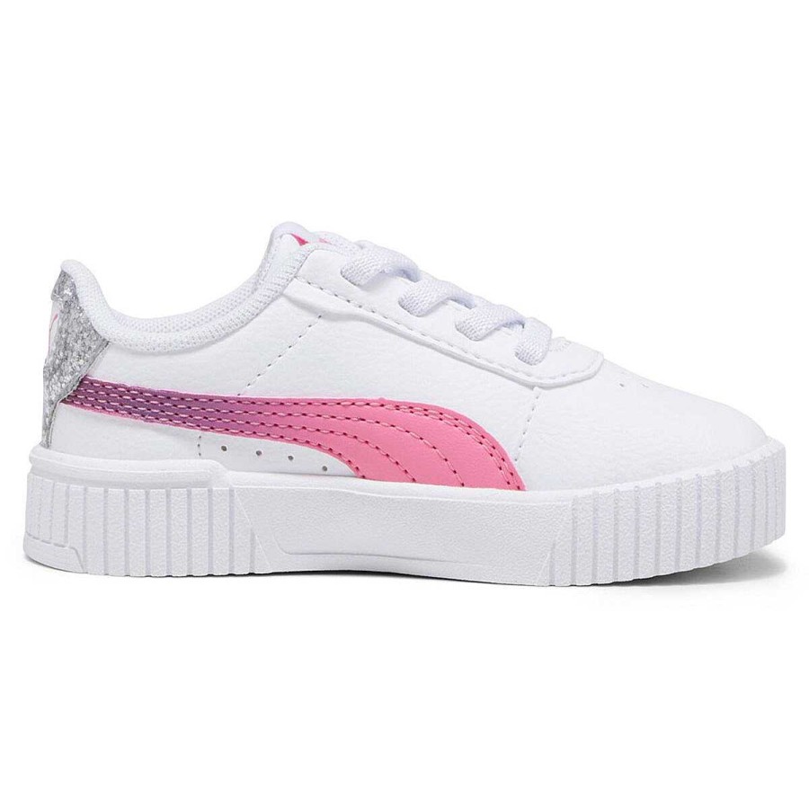 Kids PUMA Casual | Puma Carina 2.0 Star Glow Toddlers Shoes White/Silver