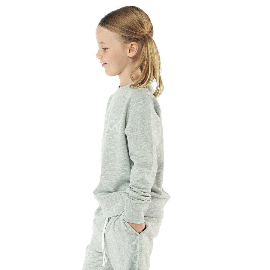 Kids ELL&VOO Hoodies & Sweatshirts | Ell & Voo Junior Girls Gym Class Crew Grey