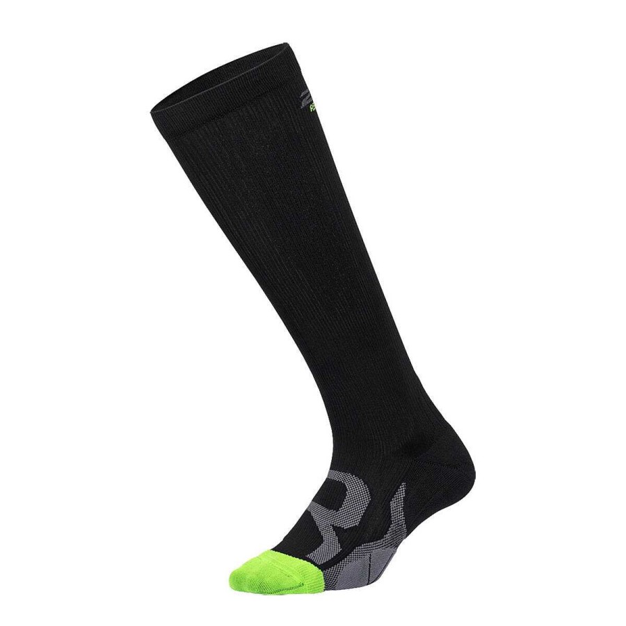 Men 2XU Socks | 2Xu Recovery Compression Socks Black