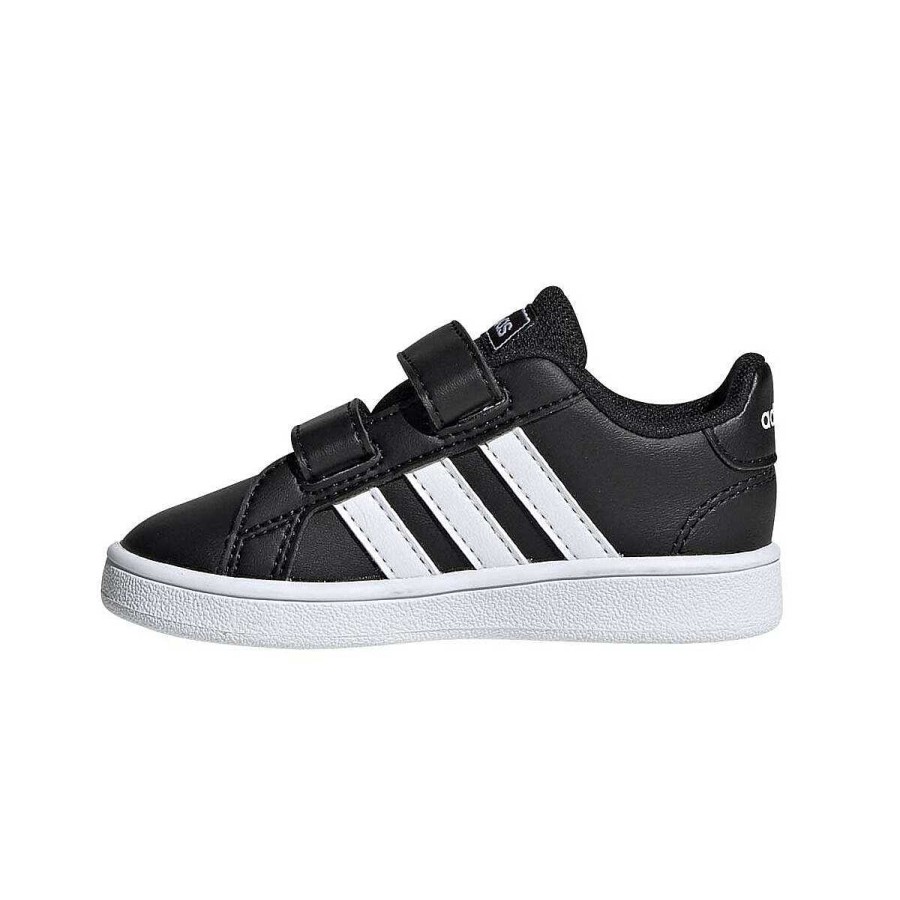 Kids adidas School Shoes | Adidas Grand Court Toddler Shoes Black / White