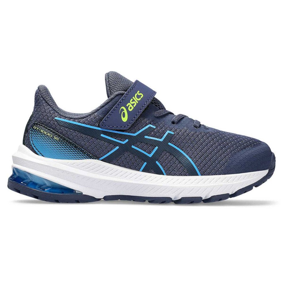 Kids Asics Sneakers | Asics Gt 1000 12 Ps Kids Running Shoes Navy/Blue