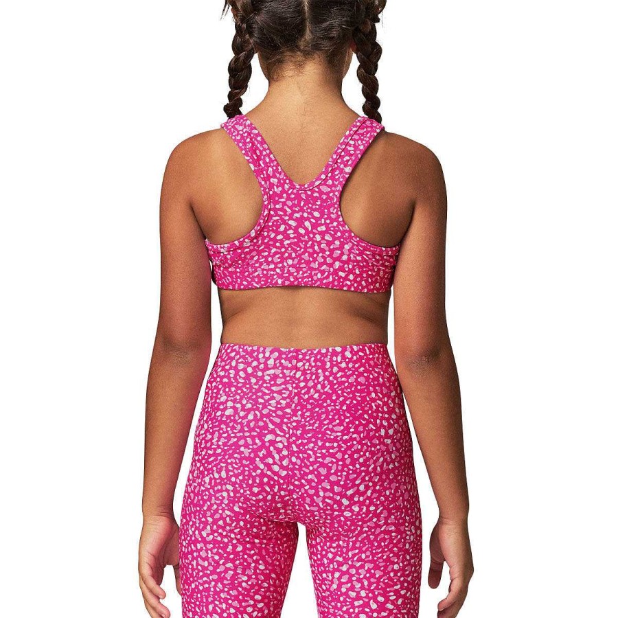 Kids Running Bare Bras & Crops | Running Bare Girls Bare Fit Sports Bra Pink