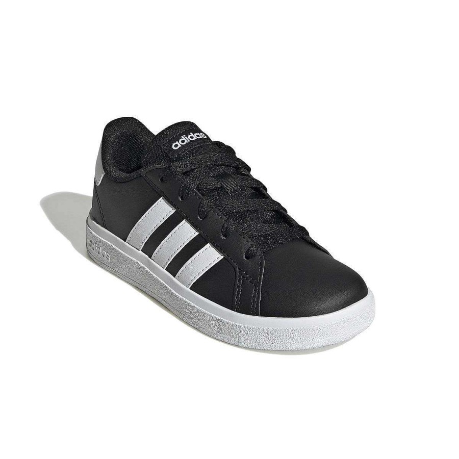 Kids adidas Boys Shoes | Adidas Grand Court 2.0 Kids Casual Shoes Black/White