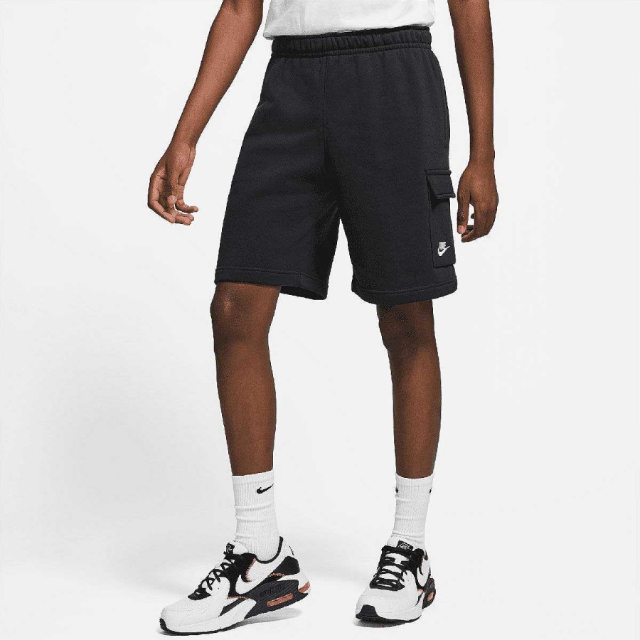 Men Nike Shorts | Nike Mens Sportswear Club Cargo Shorts Black