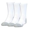 Men Under Armour Socks | Under Armour Kids Heatgear Crew Socks 3 Pack White