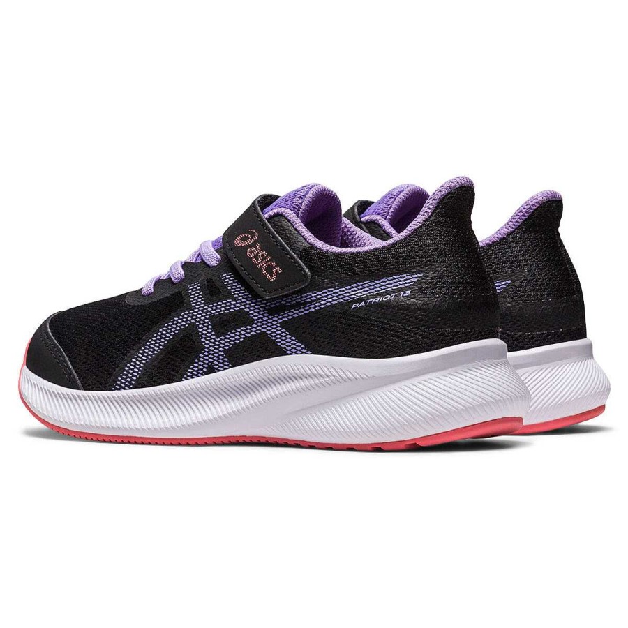 Kids Asics Running | Asics Patriot 13 Ps Kids Running Shoes Us 11 Black/Purple