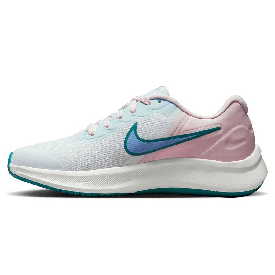 Kids Nike Training | Nike Star Runner 3 Gs Kids Running Shoes White/Cobalt