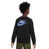 Kids Nike Hoodies & Sweatshirts | Nike Boys Sportswear Standard Issue Fleece Crew Sweatshirt Black