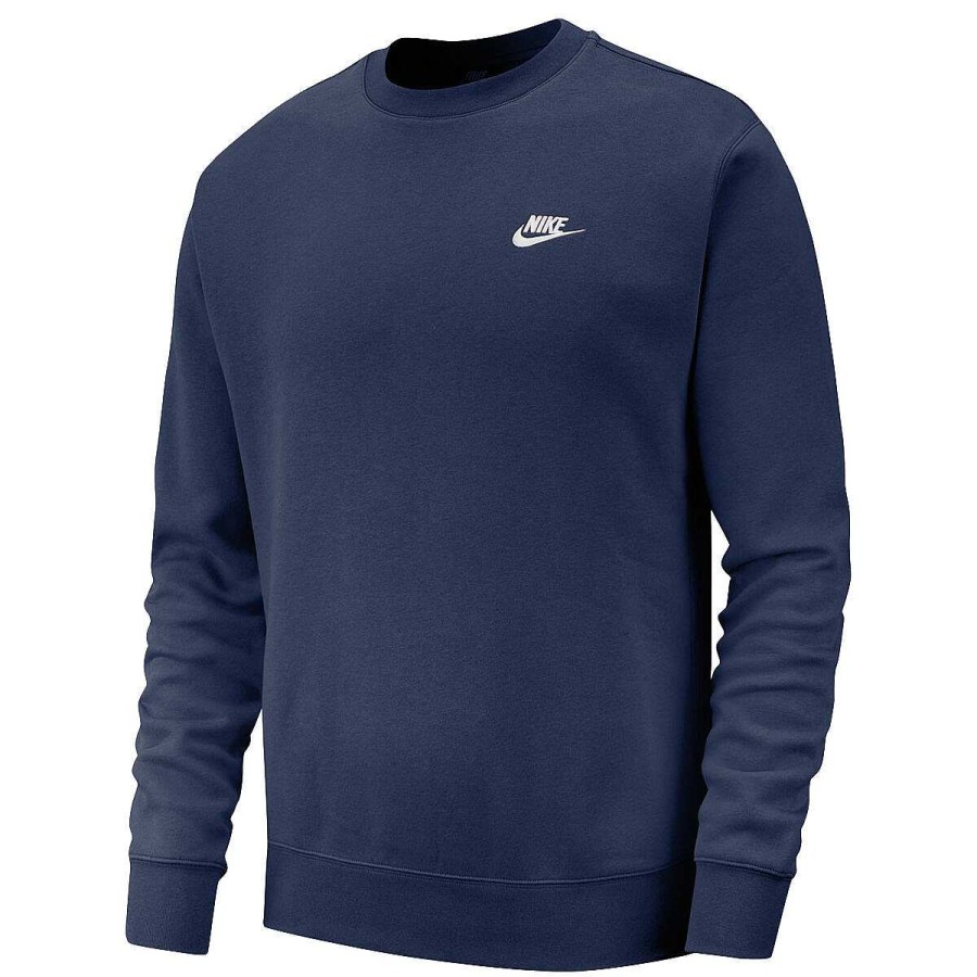 Men Nike Jackets | Nike Sportswear Mens Club Sweatshirt Navy