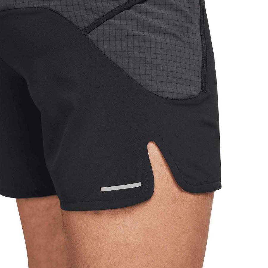 Men Nike Shorts | Nike Mens Trail Second Sunrise Brief-Lined 5-Inch Running Shorts Xxl Black