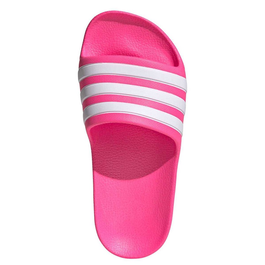 Kids adidas Boys Shoes | Adidas Adilette Aqua Kids Slides Pink/White